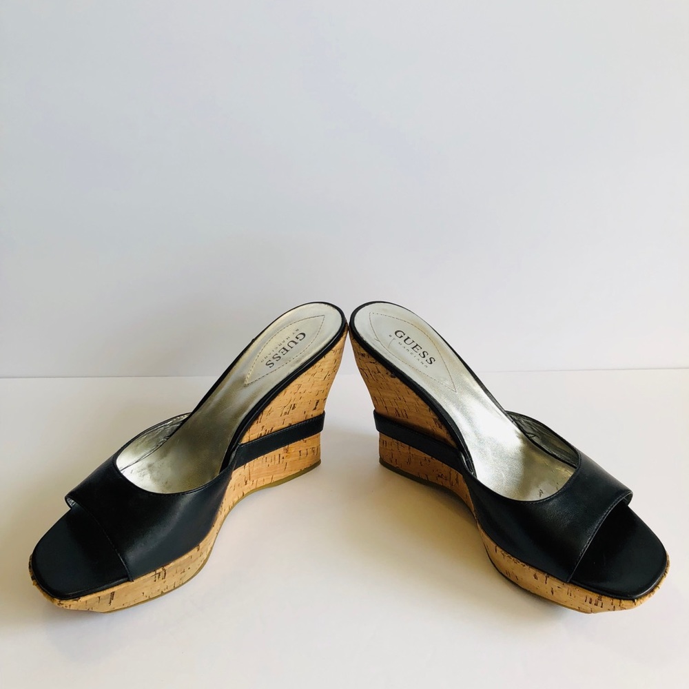 Guess By Marciano Leather Block Wedge - Picture 3 of 6